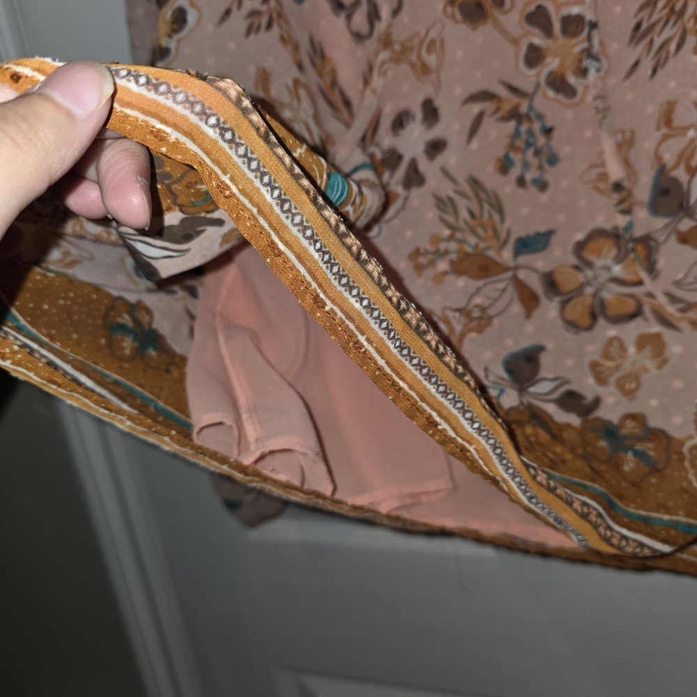 Joie Peach Floral Blouse - Picture 4 of 4
